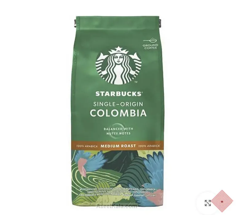قهوه آسیاب شده استارباکس مدل Colombia مدیوم رست | Starbucks Ground Coffee 100% Arabica