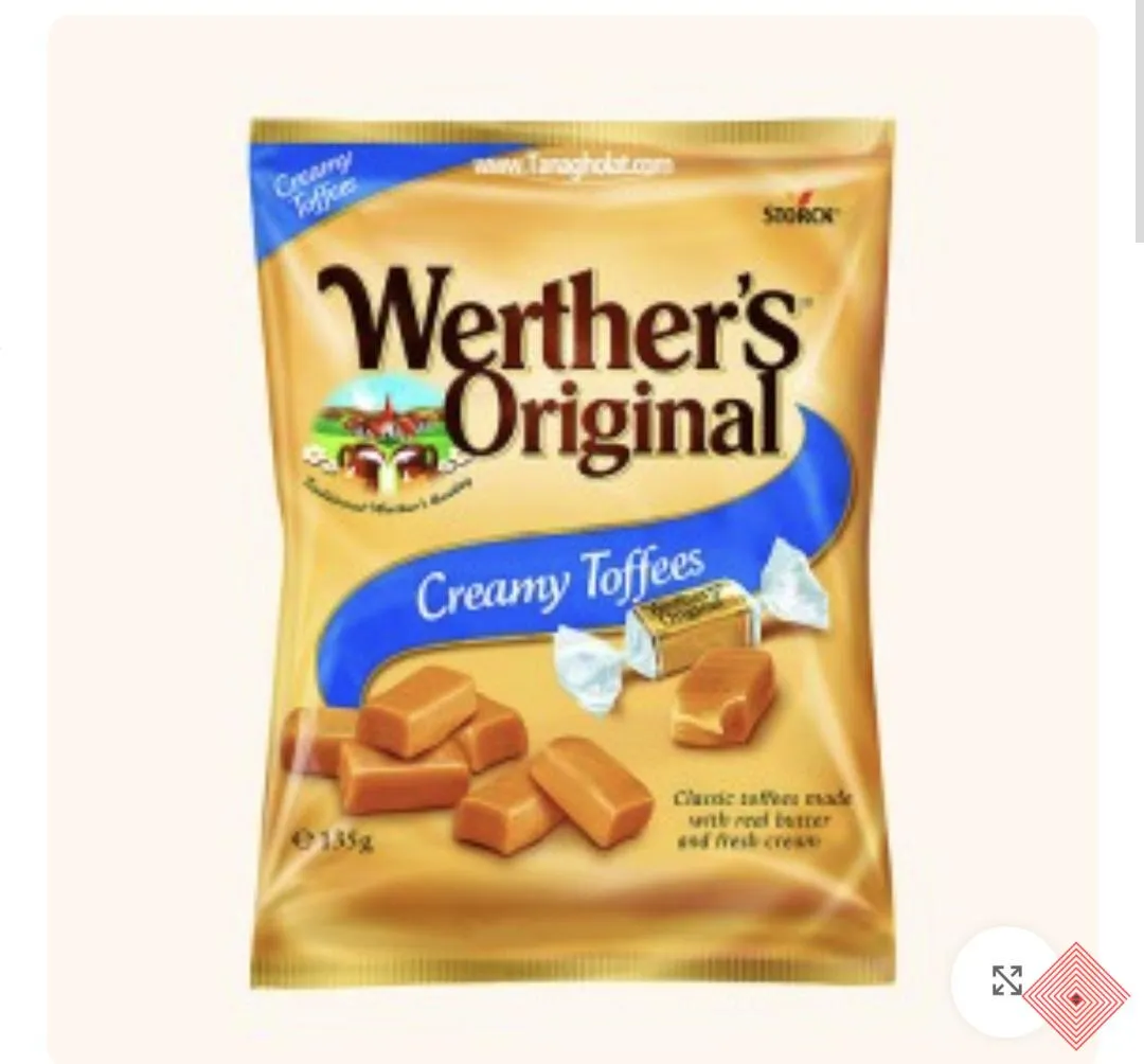 شکلات تافی نرم وردرز اورجینال 100 گرمی | Werther's Original Creamy Toffees، تصویر ۱