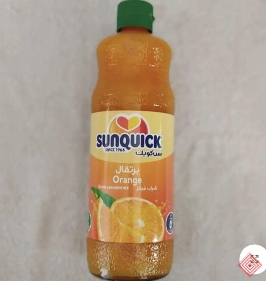 شربت سان کوییک پرتقال | Sunquick Orange | شربت طبیعی میوه | محصول عربستان، تصویر ۱
