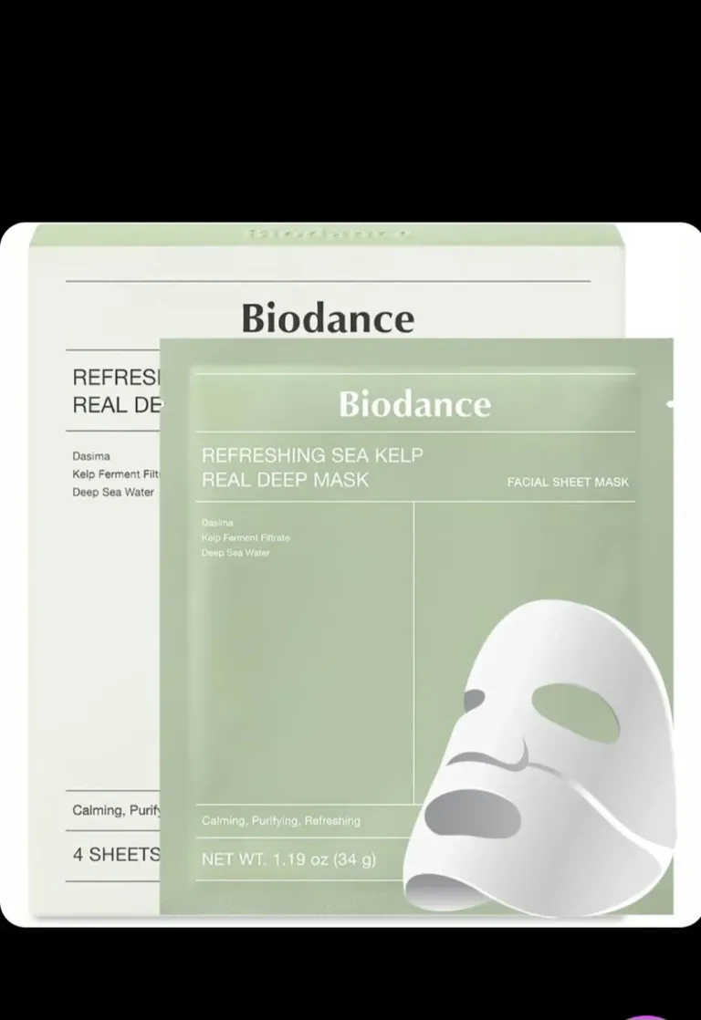 ماسک جلبک دریایی بایودنس Biodance مدل refreshing sea kelp