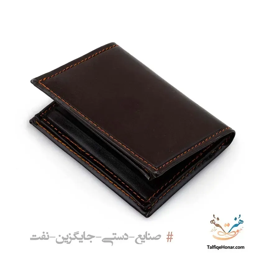 مجموعه کیف کتی، جاکارتی و کمربند؛ چرم گاوی؛ رنگ قهوه ای، تصویر ۲