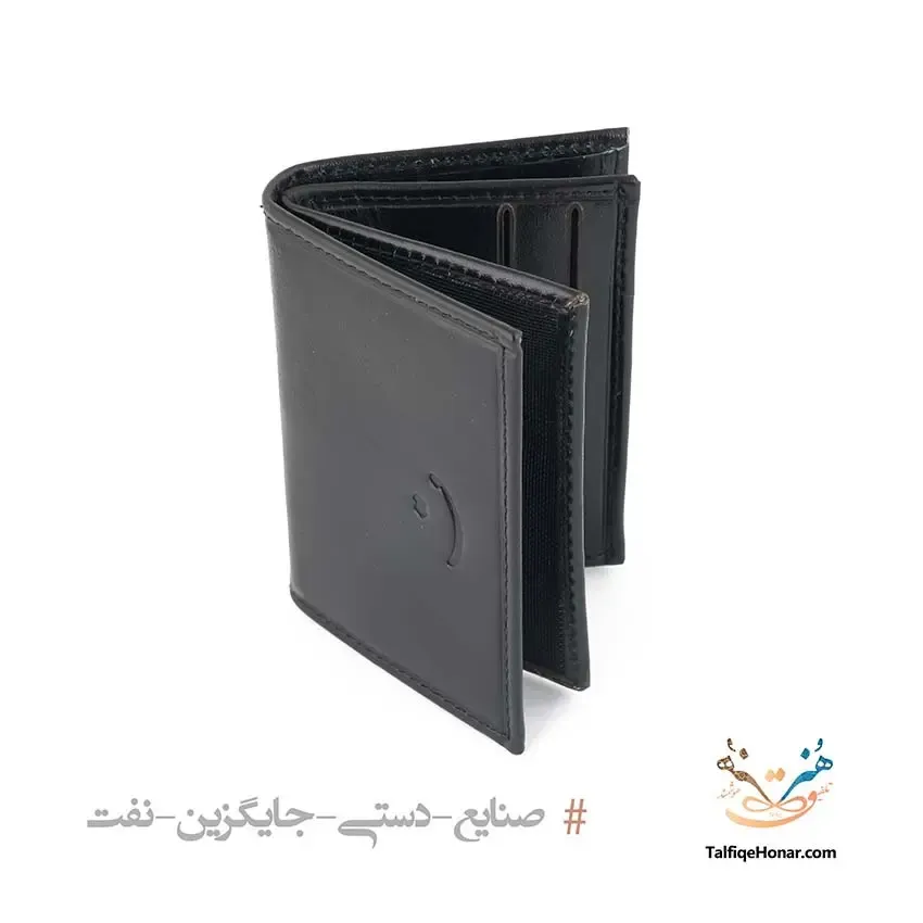 مجموعه کیف کتی، جاکارتی و کمربند؛ چرم گاوی؛ رنگ مشکی، تصویر ۴
