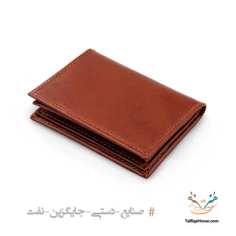 مجموعه کیف کتی، جاکارتی و کمربند؛ چرم گاوی؛ رنگ عسلی