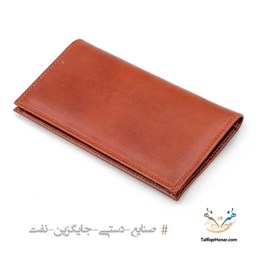 مجموعه کیف کتی، جاکارتی و کمربند؛ چرم گاوی؛ رنگ عسلی، تصویر ۴