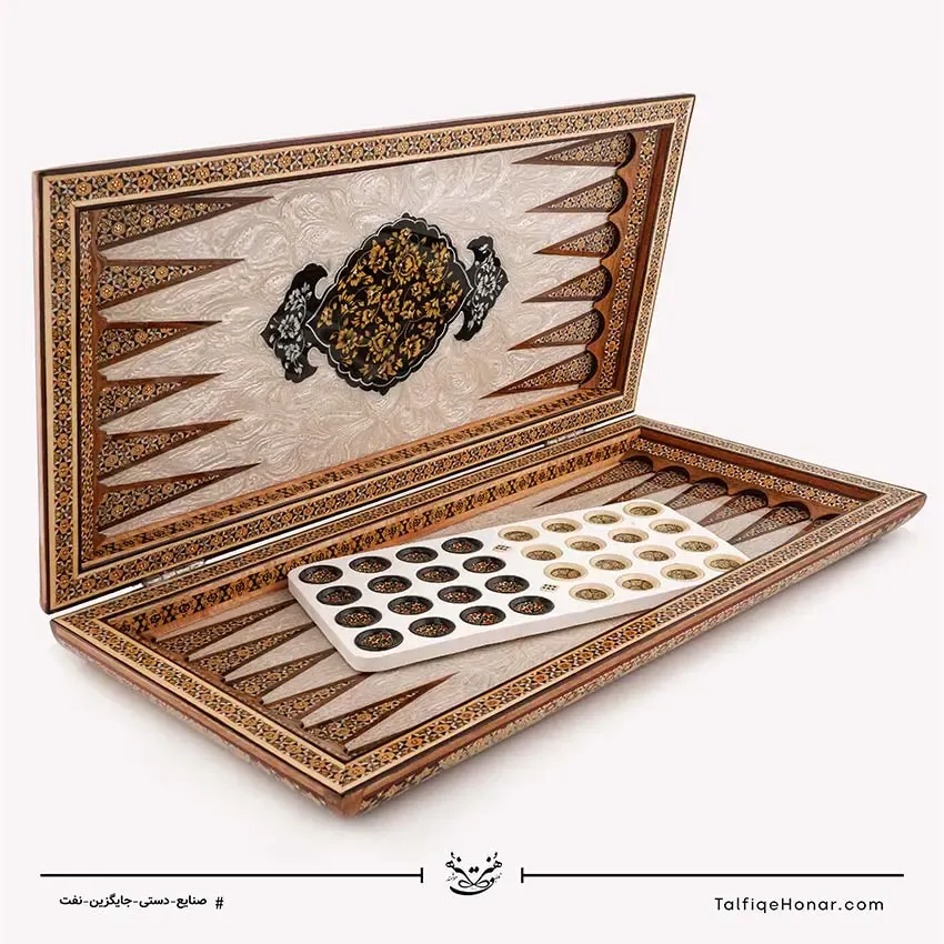 تخته نرد خاتم ومنییاتور سایز 50*50، تصویر ۶