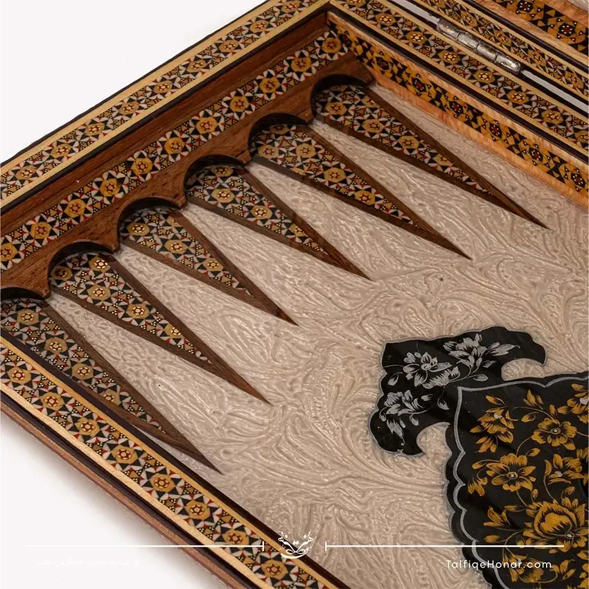 تخته نرد خاتم ومنییاتور سایز 50*50، تصویر ۷