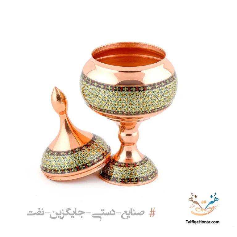 شکلات خوری مس خاتم سایز20