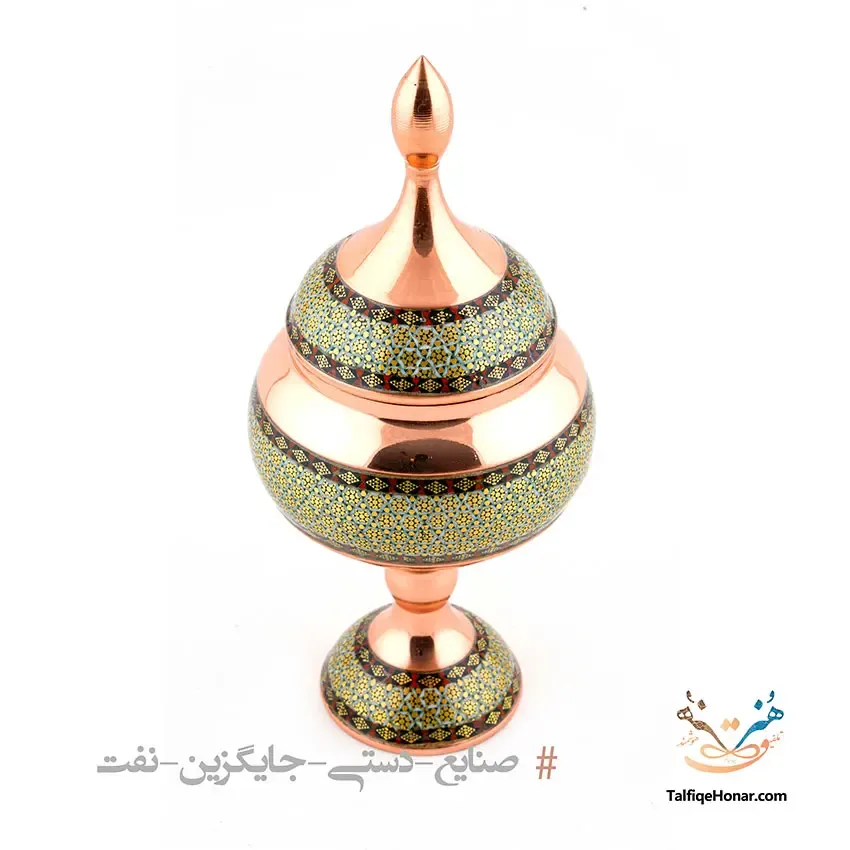 شکلات خوری مس خاتم سایز20، تصویر ۲