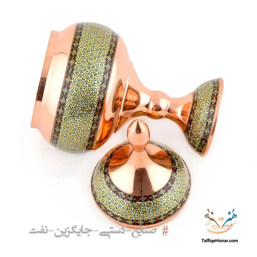 شکلات خوری مس خاتم سایز20، تصویر ۳