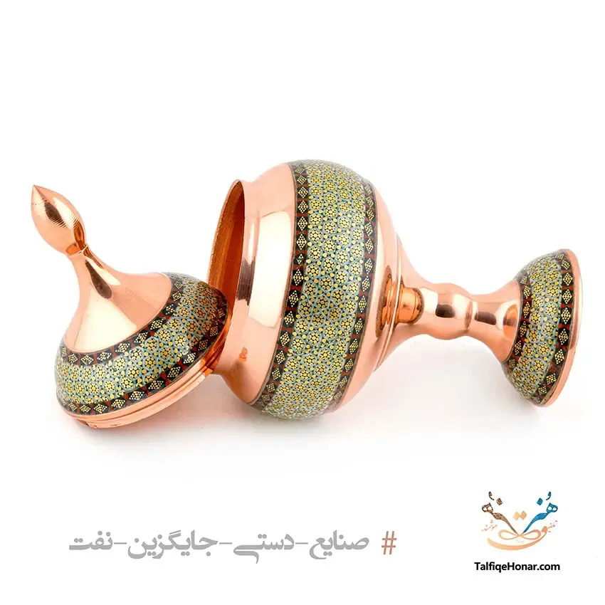 شکلات خوری مس خاتم سایز20، تصویر ۴