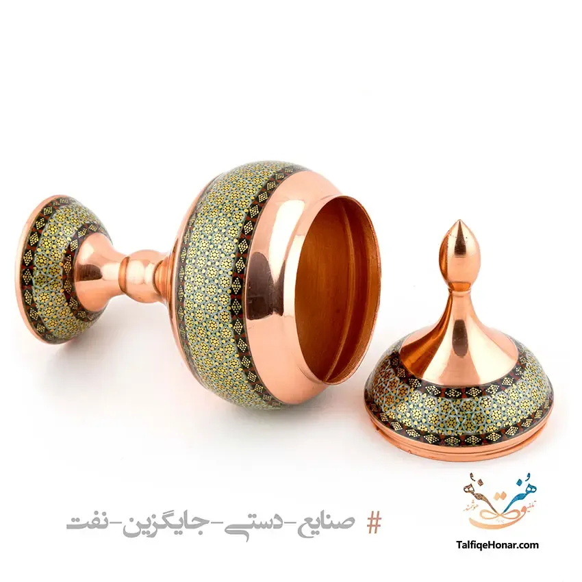شکلات خوری مس خاتم سایز20، تصویر ۵