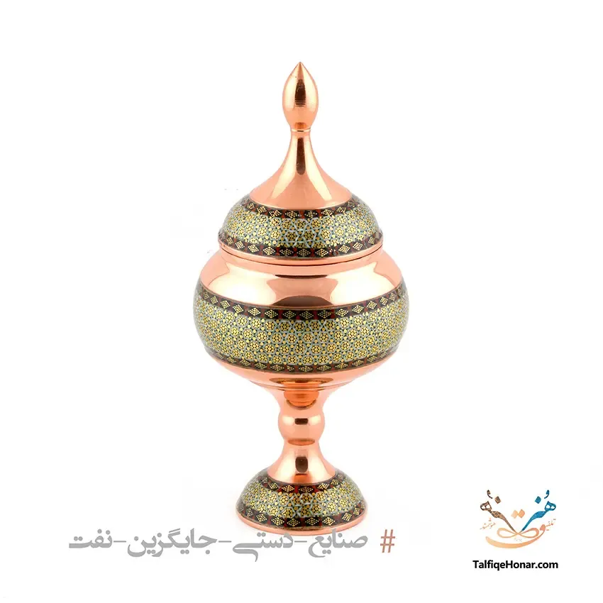 شکلات خوری مس خاتم سایز20، تصویر ۶