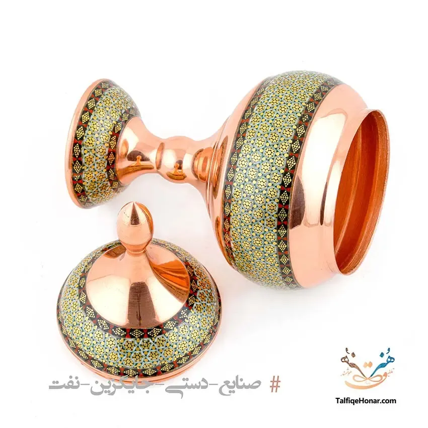 شکلات خوری مس خاتم سایز20، تصویر ۹