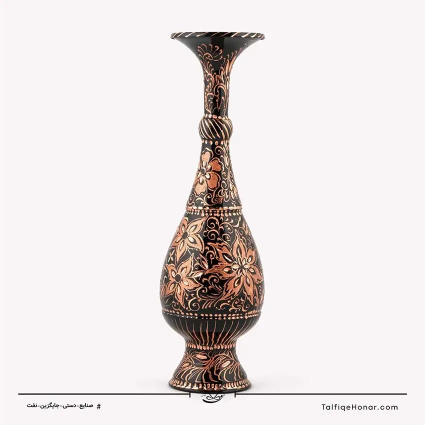 گلدان مس تمام الماس تراش سایز 30، تصویر ۲