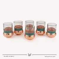 سرویس 6 نفره چای خوری مس فیروزه کوبی، تصویر ۷