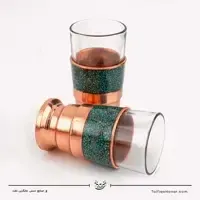 سرویس 6 نفره شربت خوری مس فیروزه کوبی، تصویر ۷