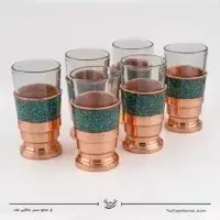سرویس 6 نفره شربت خوری مس فیروزه کوبی، تصویر ۱۱