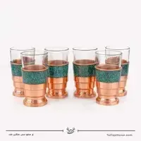 سرویس 6 نفره شربت خوری مس فیروزه کوبی، تصویر ۱۳
