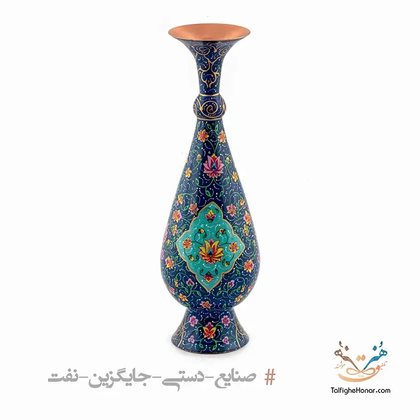 گلدان مس تمام پرداز سایز 30، تصویر ۱