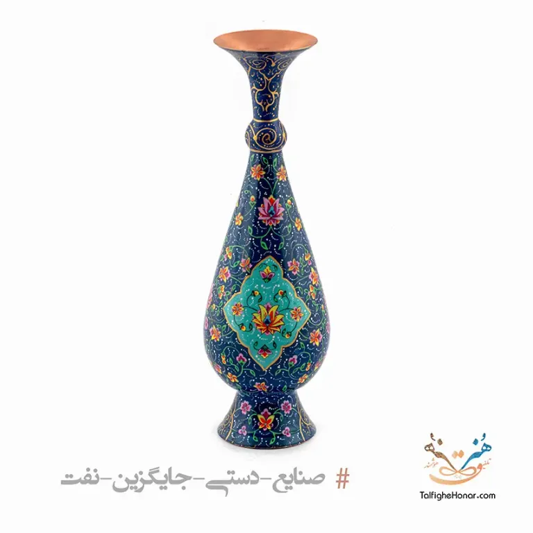 گلدان مس تمام پرداز سایز 30