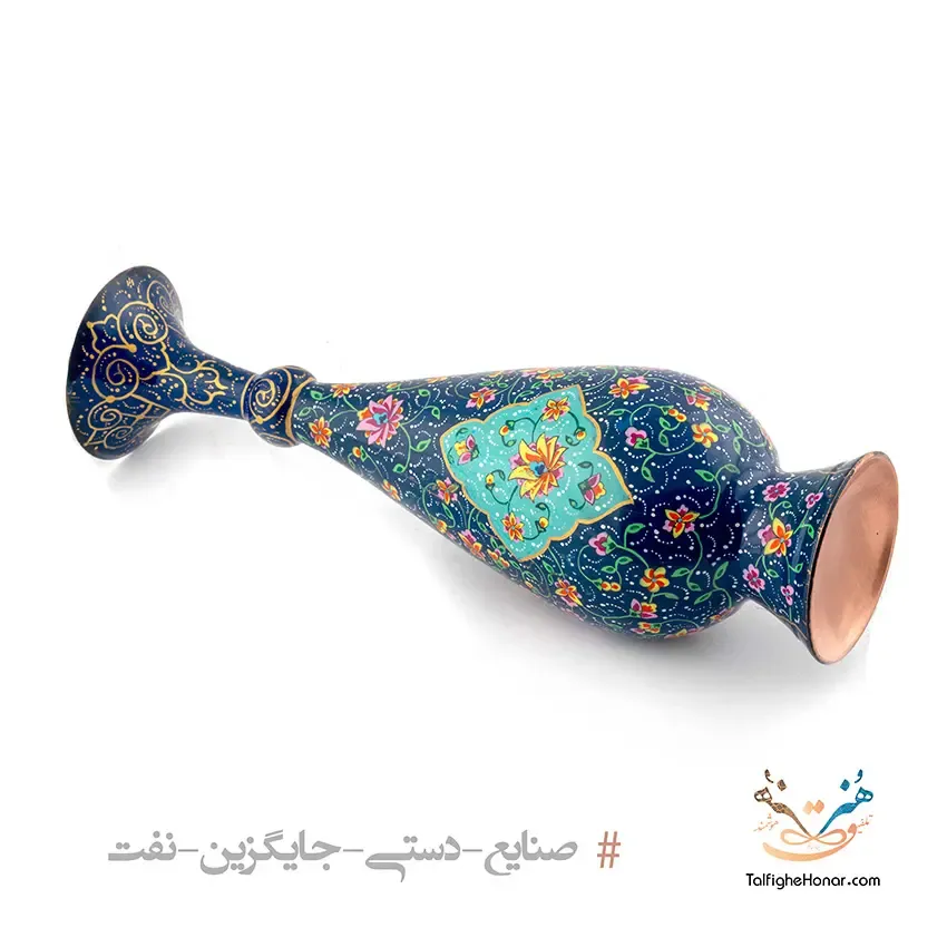 گلدان مس تمام پرداز سایز 30، تصویر ۲