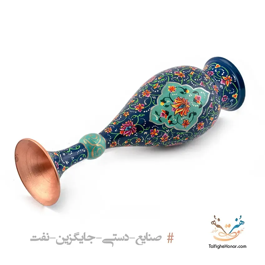 گلدان مس تمام پرداز سایز 30، تصویر ۳