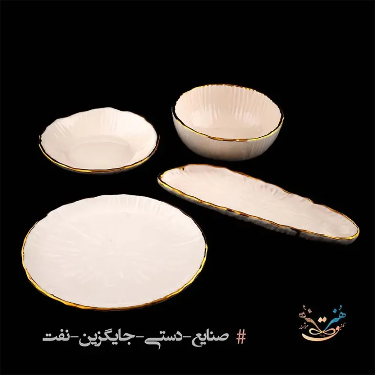 مجموعه 4 تکه سرامیکی سپید