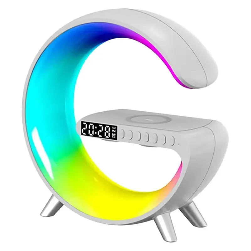 چراغ خواب هوشمند RGB چندکاره G63 با اسپیکر بلوتوث و شارژ وایرلس، تصویر ۵